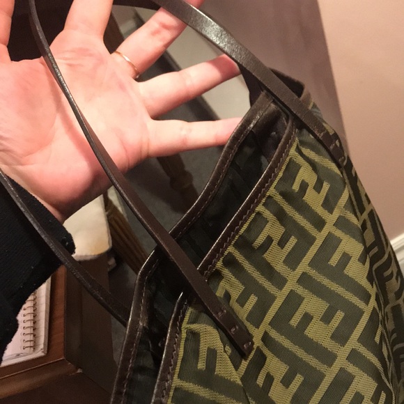 ❤️SOLD❤️ Authentic Fendi Zucca Canvas Tote - Picture 8 of 12